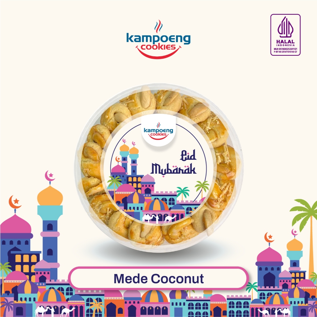 

Kue Kering Mede Coconut Premium Kampoeng Cookies Lebaran Berat 350-500 gr