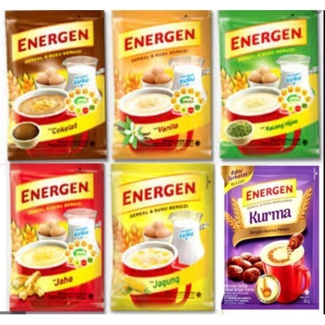 

Ay00! Energen Sereal Semua Rasa 32gr 1 Renceng Isi 10 Pcs/Kemasan Baru