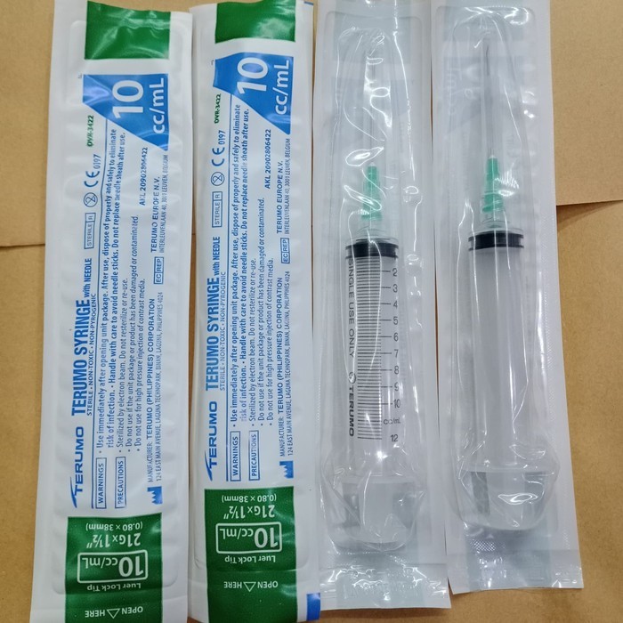Spuit 10cc Terumo/ Terumo Syringe 10cc/ Alat Suntik 10ml