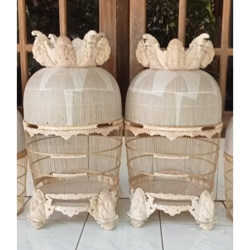 1 SANGKAR PERKUTUT MODEL GANESA, MENTAHAN