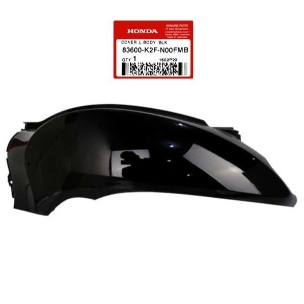 Cover Body Kiri Hitam Metalic Honda Scoopy K2F - 83600K2FN00FMB