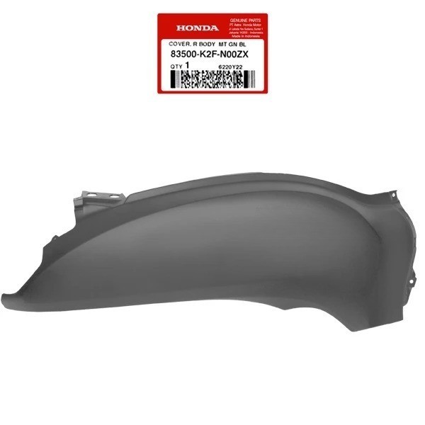 Cover Body Kanan Hitam Doff - Honda Scoopy K2F - 83500K2FN00ZX