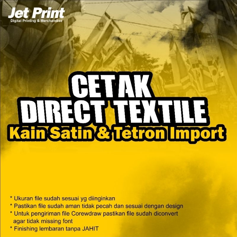 Cetak Kain SATIN (DIRECT TEXTILE)