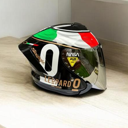 Helm JS Armor Motif Leopard SNI