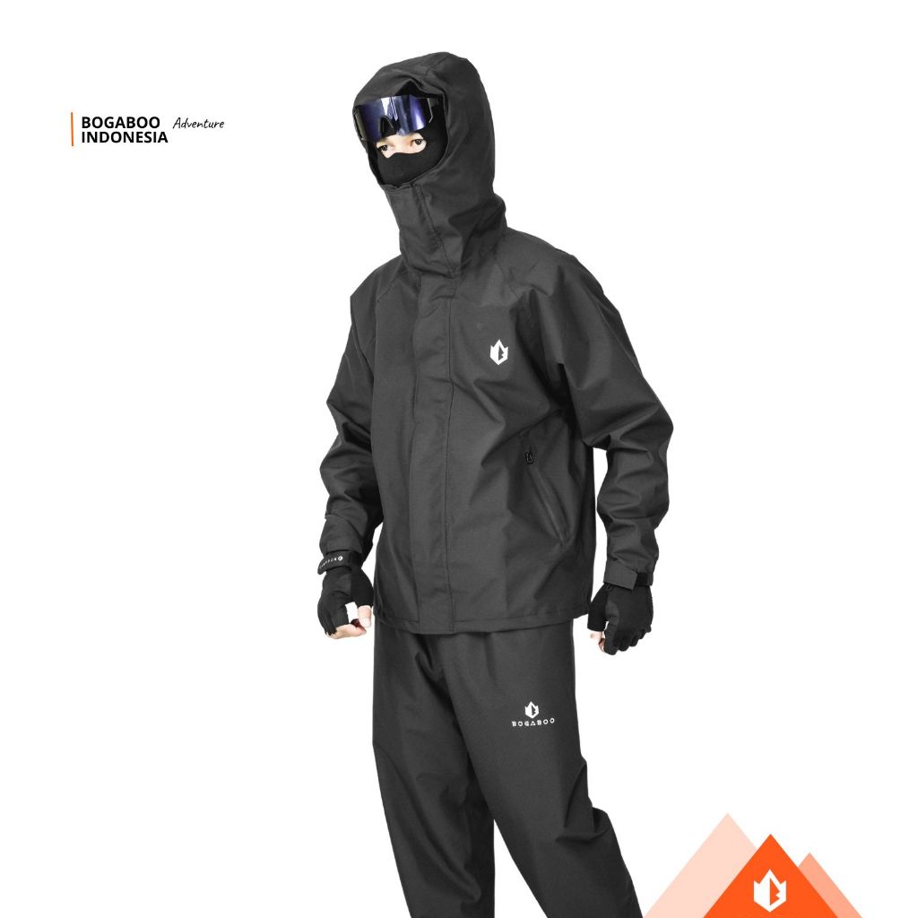 BOGABOO Jas Hujan Stelan Seri GARVIN - Rain Coat Taslan Balon Waterproof- Mantel Baju Celana - Rainc