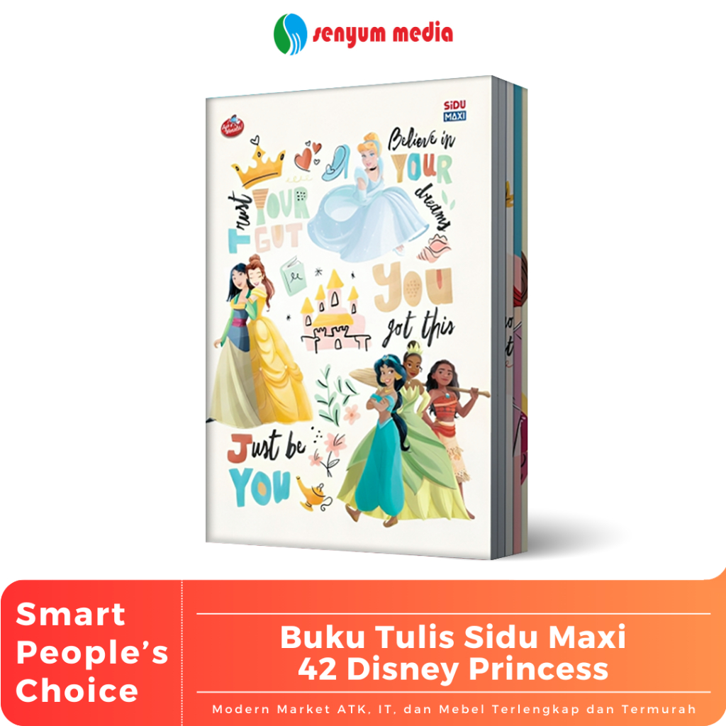 

Buku Tulis Sinar Dunia SIDU MAXI DISNEY PRINCESS 42 Lembar (1 Pack Isi 5 Buku) (S:PAK)