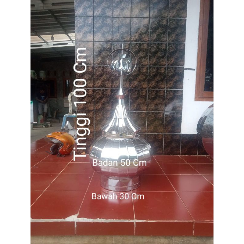 Kubah Musholla Ukuran 50 Cm Besar Badan