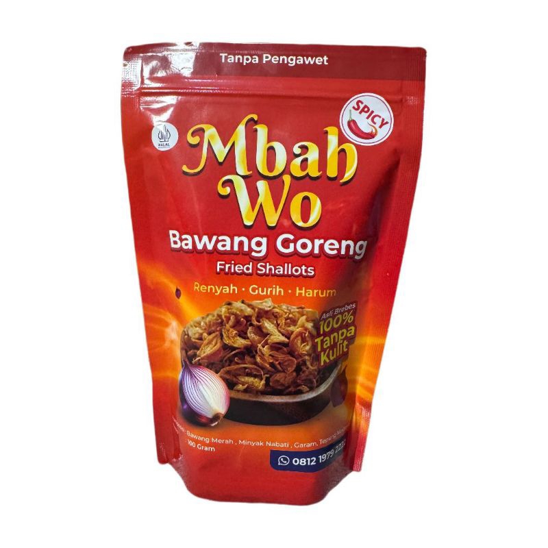 

Bawang Goreng Pedas Mbah Wo - 100 gram