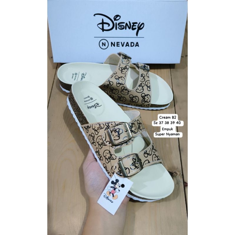 Sandal Slop Disney Wanita Dewasa Original Brand Nevada X Disney