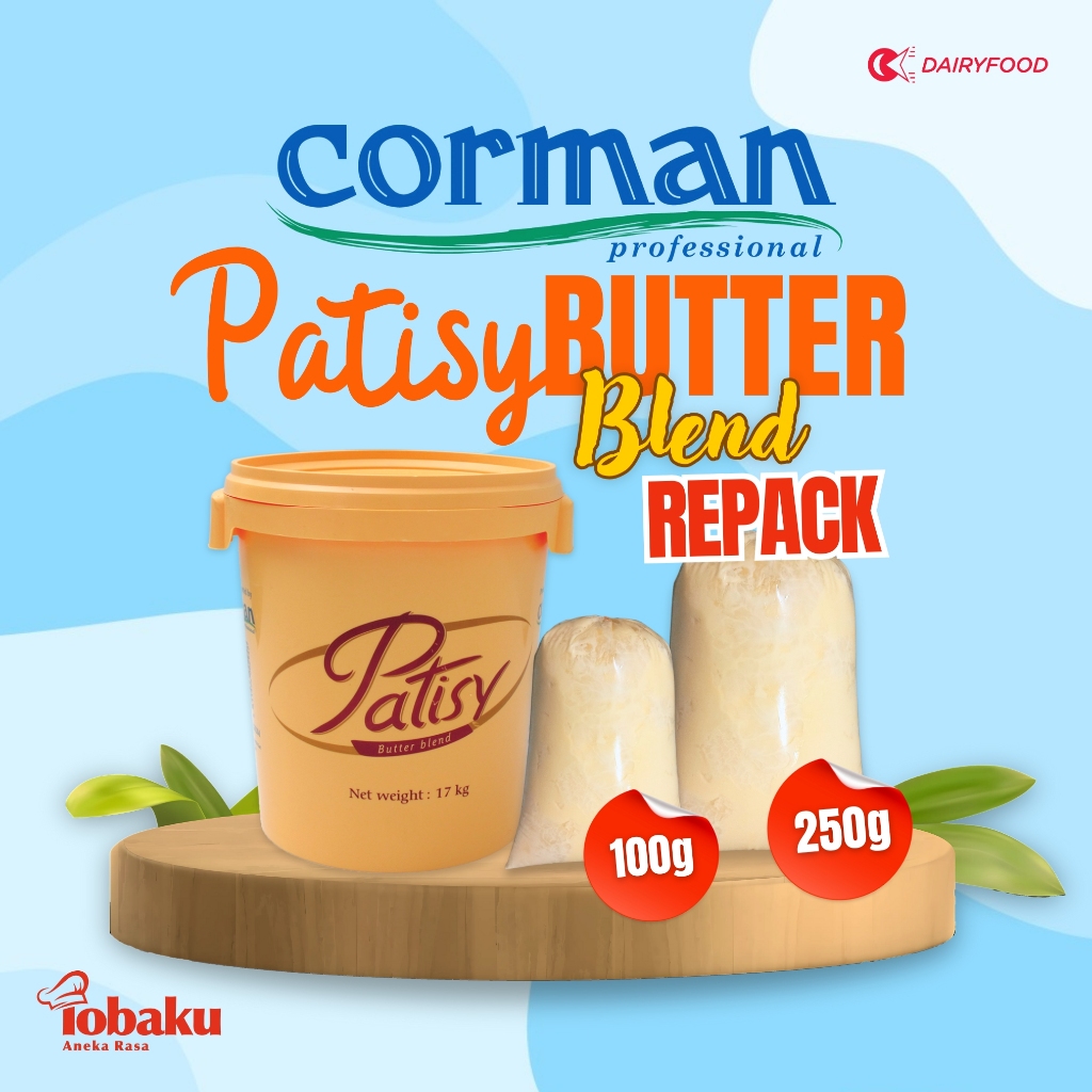 

CORMAN Patisy Butter Blend - Campuran Margarin dan Mentega Kemasan REPACK 100g, 250g _