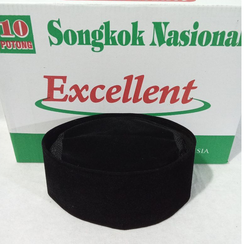Songkok/Peci hitam tinggi 12cm