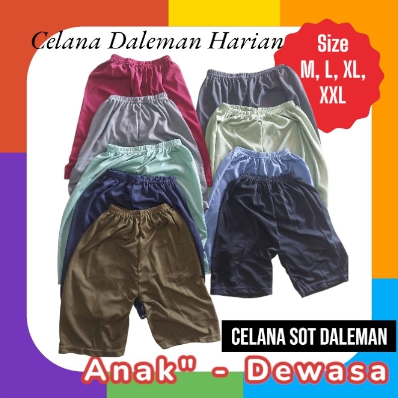 Sot Daleman Celana Sot Daleman Rok Celana Harian Anak-Anak sampai Dewasa