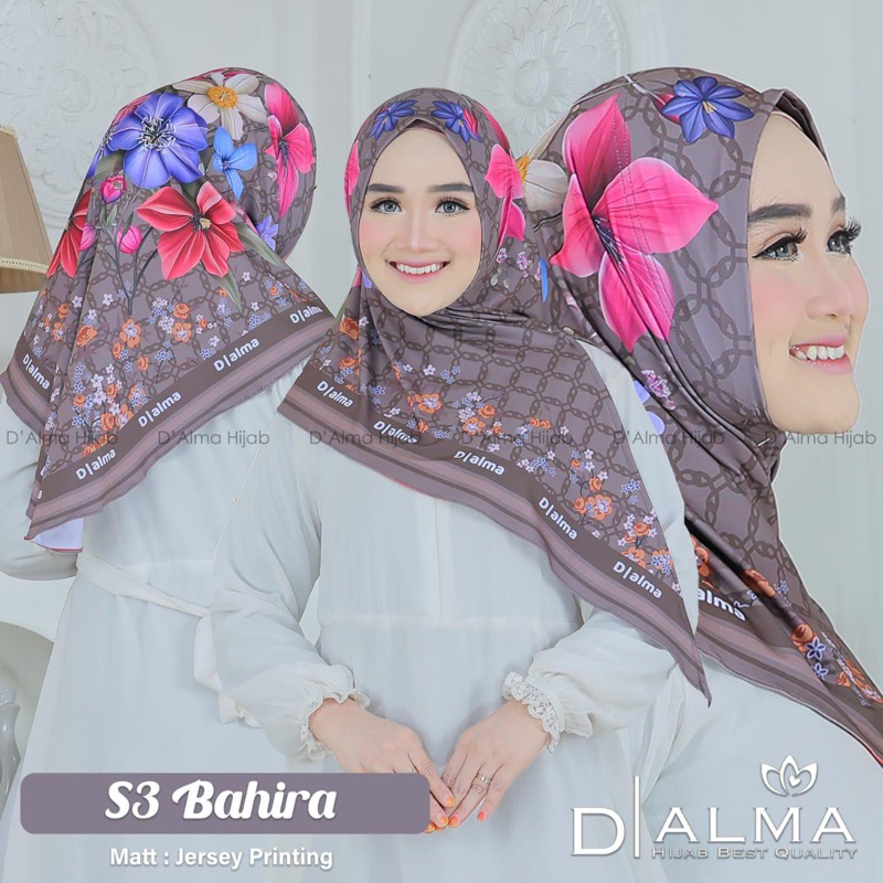 Segitiga Dinar Printing Motif bunga / Jilbab instan / Segitiga instan / Jilbab instan segitiga / Seg