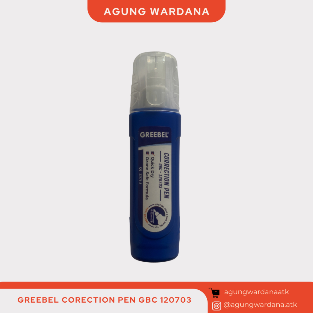 

GREEBEL CORECTION PEN GBC 120703 / TIP-EX CAIR UJUNG BESI