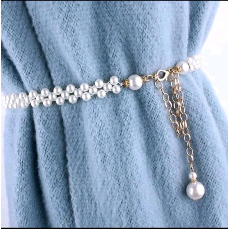 ikat pinggang mutiara/blet mutiara/ blet korea/blet