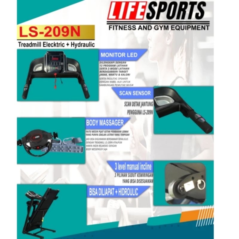 Treadmil Elektrik Ls209new