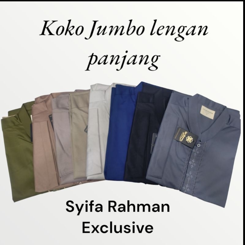 Baju Koko lengan pendek jumbo