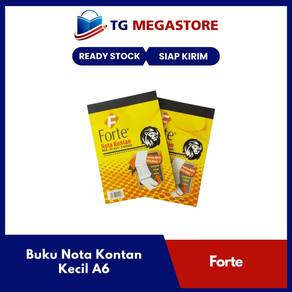 

Buku Nota Kontan Forte Kecil 2 ply 25 Lembar