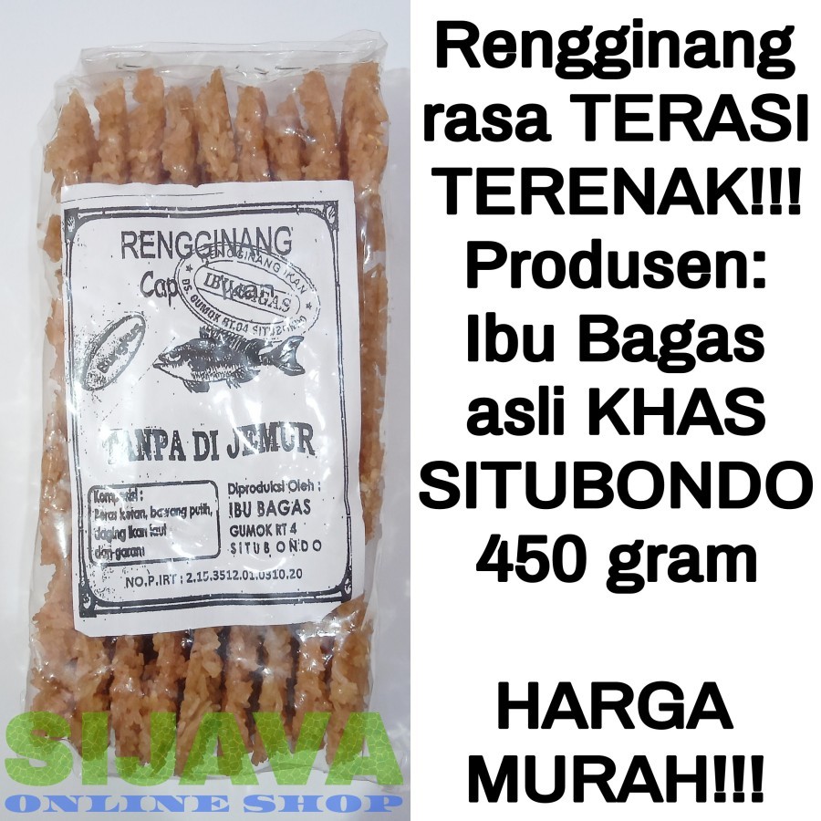 

RENGGINANG / Lorjuk asli SITUBONDO rasa TERASI 450 gram | merek Ibu Bagas