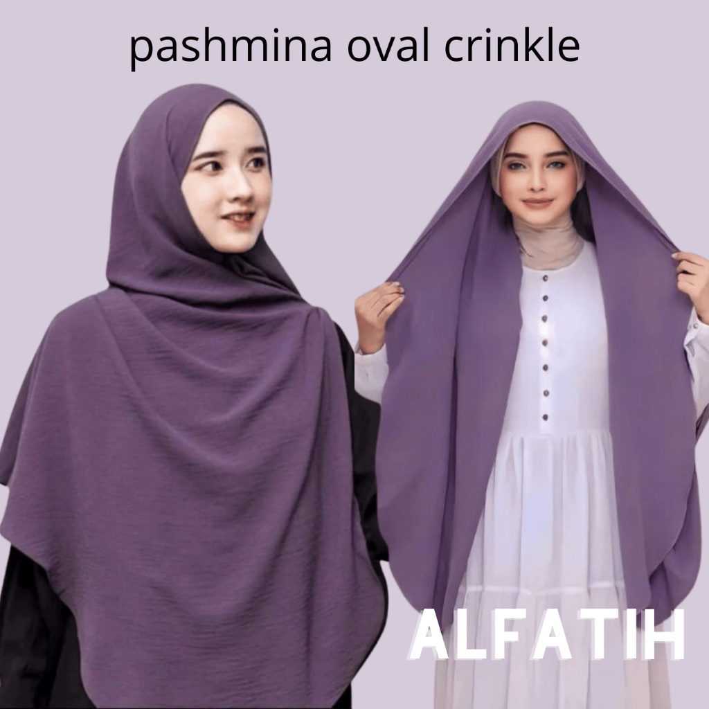 𝐚𝐥-𝐟𝐚𝐭𝐢𝐡-PASHMINA OVAL CURVE CRINKLE AIRFLOW/HIJAB PASHMINA OVAL JUMBO/PASHMINA CRINKLE SIZE XL