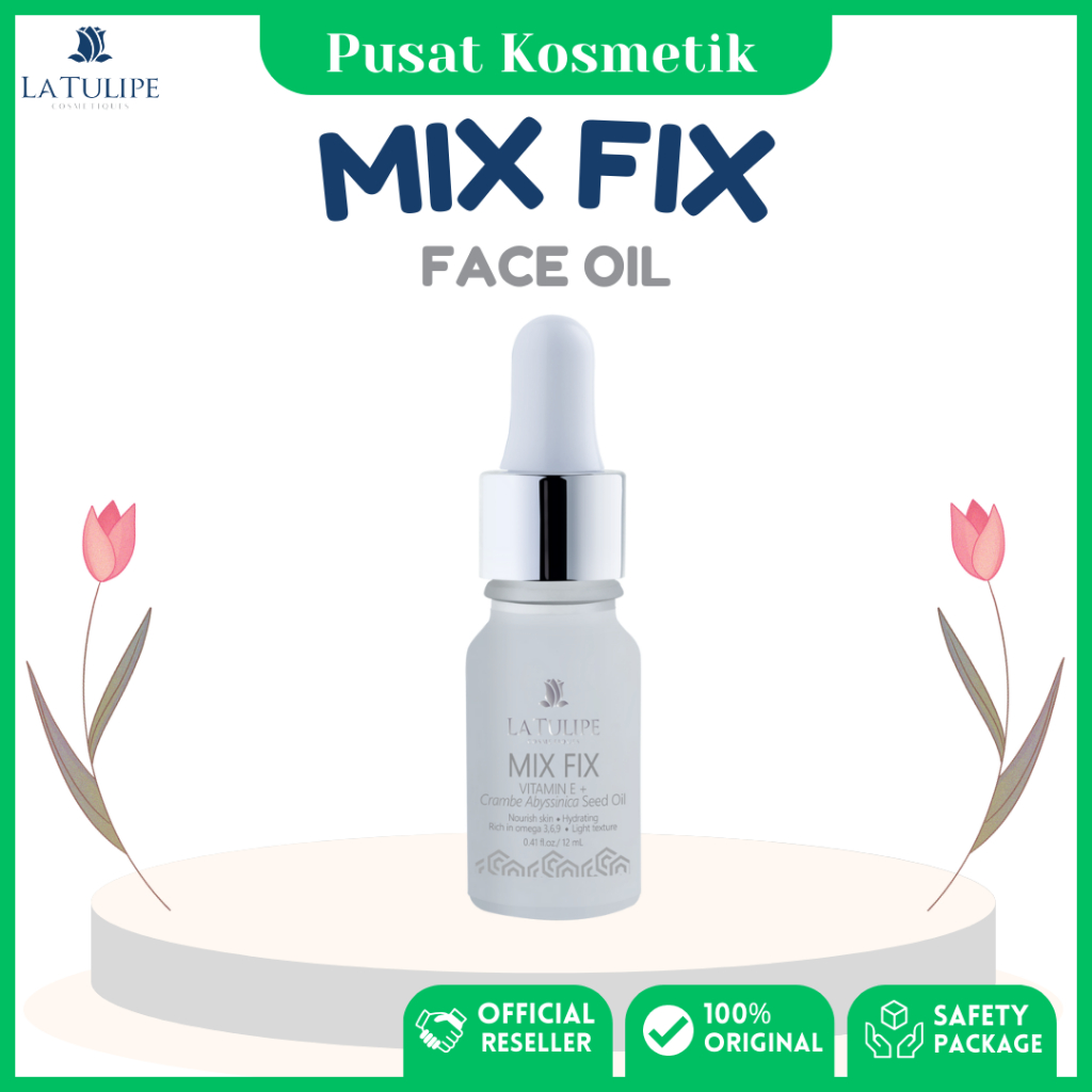 La Tulipe Mix Fix | Face Oil Serum Vitamin E dan Abyssinian Oil