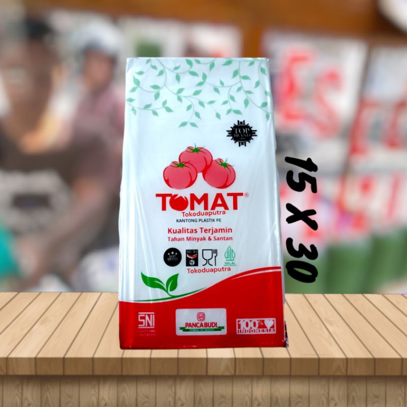 Tomat Plastik Food Grade 15 X 30 ( 1 kg ) / Tomat Plastik makanan /kantong plastik PE