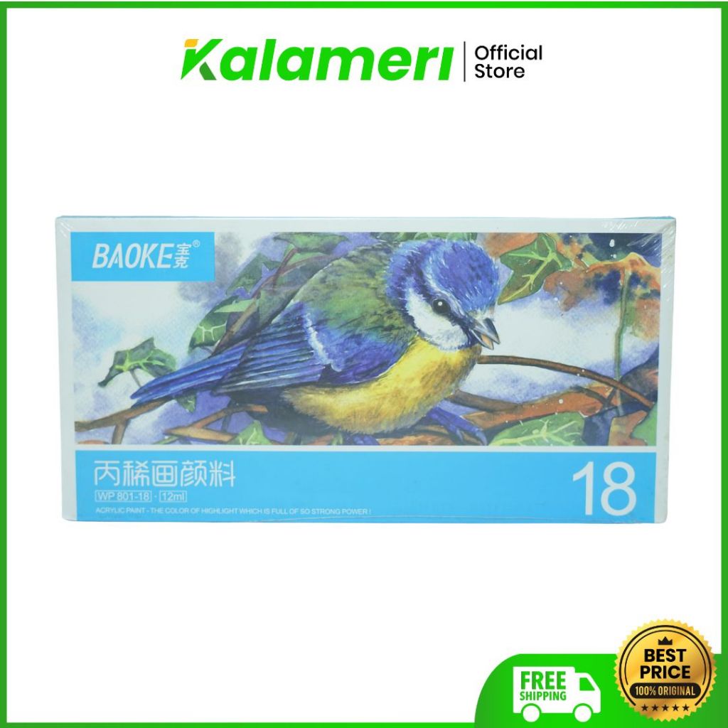 

KALAMERI - Baoke Acrylic Paint Set - Cat Akrilik Palet