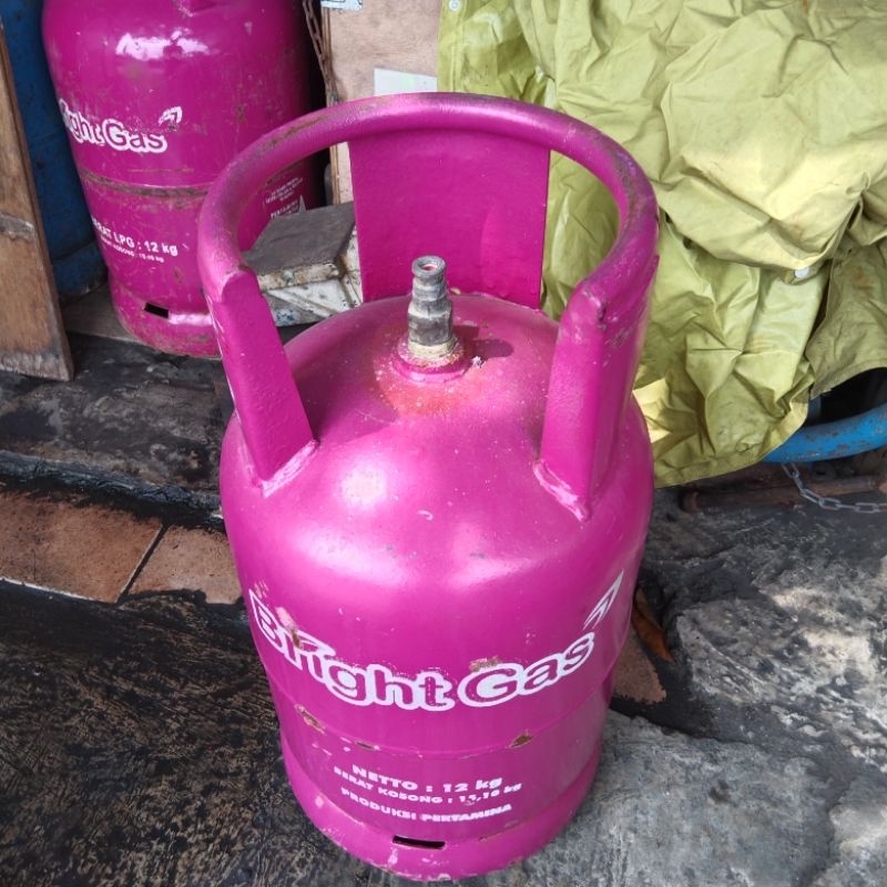 Tabung Gas LPG 12kg tabung Bright Gas 12kg Tabung kosongan pengiriman Hanya Bisa Gojek- Grab