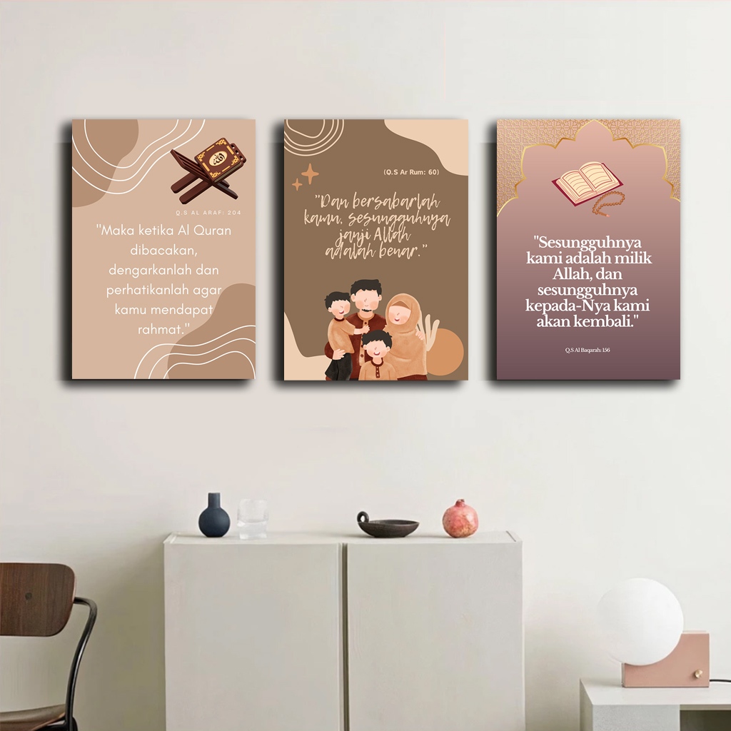 30- 15x20 Hiasan Dinding Quote Islam Muslim Dekorasi Rumah Ayat Al-Quran