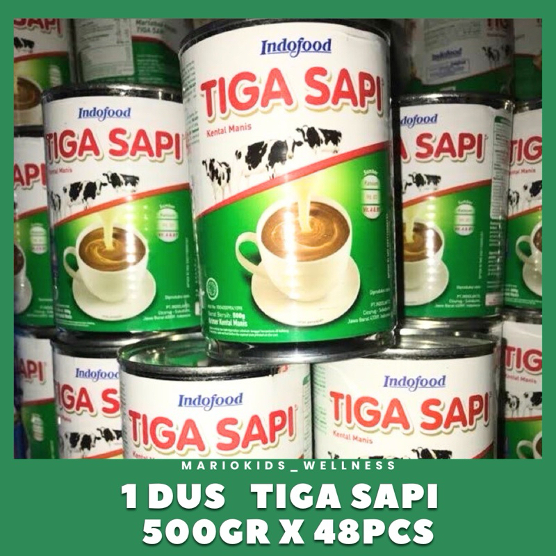 

Tiga Sapi Kental Manis 1 Karton/ 1 Dus 48 pcsX500gr