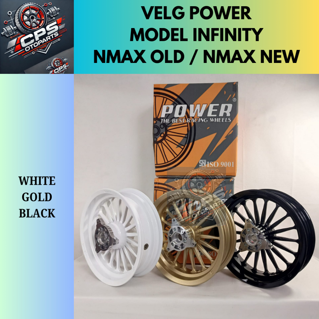 Velg Power Model Infinity Copy Daytona Nmax Old / New  Palang 18 Ukuran 350x400 Ring 13
