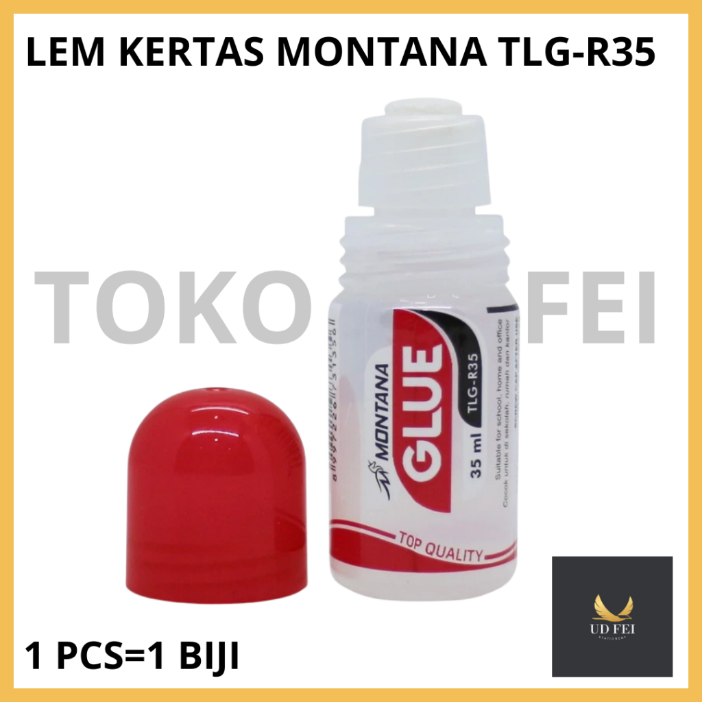 

(1 PCS=1 BIJI) LEM KERTAS MONTANA/ LEM CAIR 35ML/ LEM GLUE MONTANA 35ML