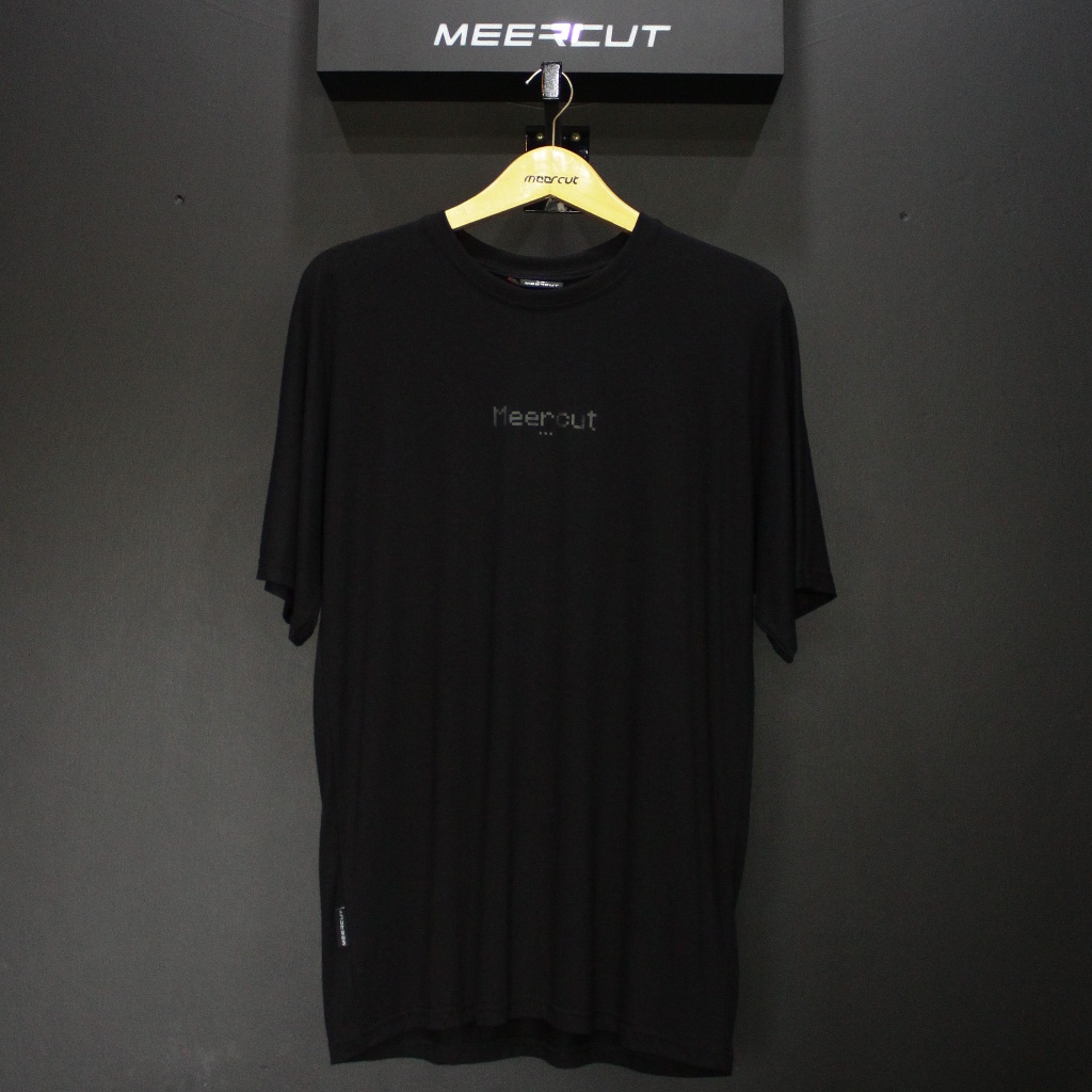MEERCUT 346 TSHIRT KATUN BAMBOO 30S BLACK ON BLACK