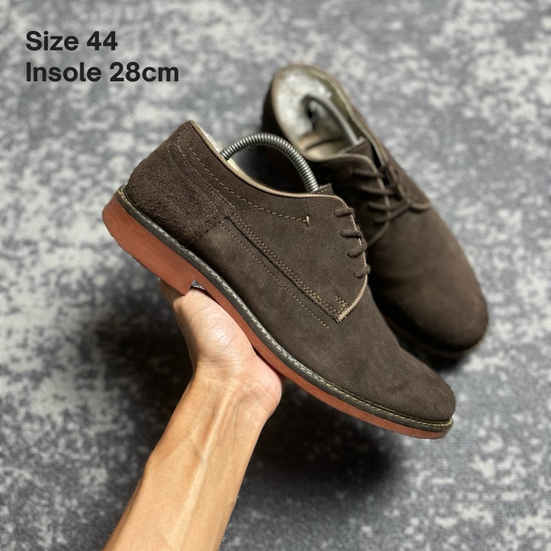hawkins shoes casual suede brown
