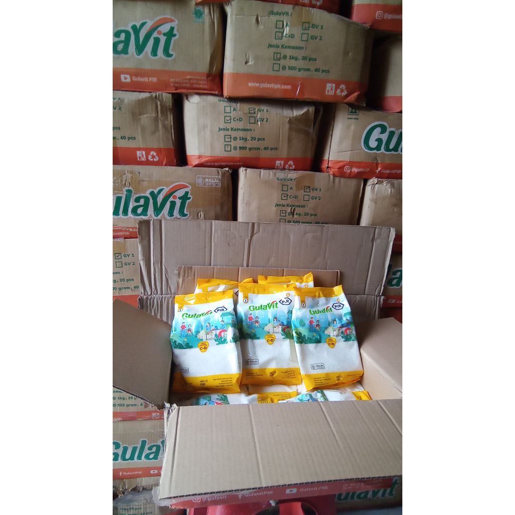 

Gula Pasir GulaVit 1 kg isi 20 pack perdus