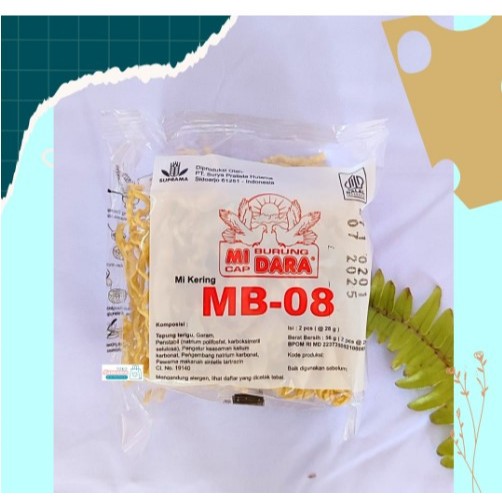 

SAMAWA - MIE KERING MB-08 MI CAP BURUNG DARA 1 DUS ISI 20 PCS