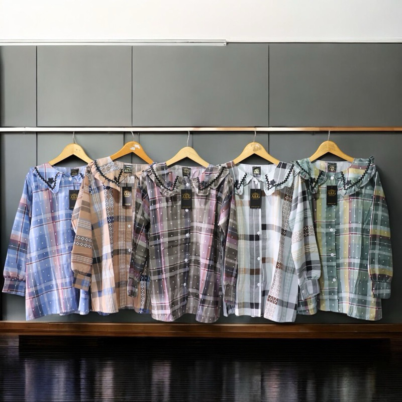 Kemeja Wanita / Baju Wanita / Triset Wanita / Kemeja Lengan Panjang