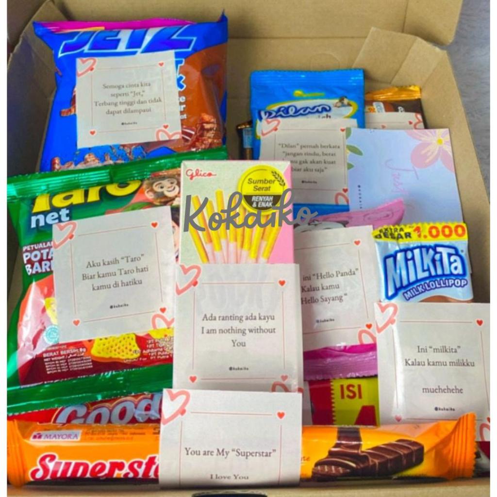 

wadistroalip Paket Snack Kata-Kata Romis - Snack Gift