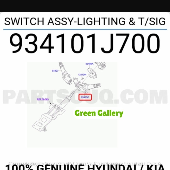 Saklar lampu / switch assy hyundai i20 original