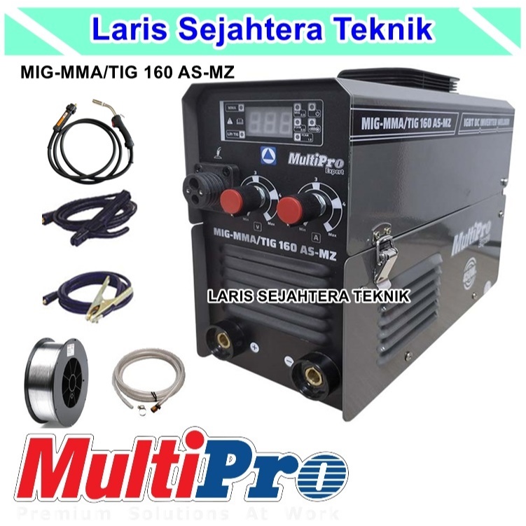 Mesin Las 450 Watt MultiPro MIG-MMA/TIG 160 A Argon CO Mma Tanpa Gas