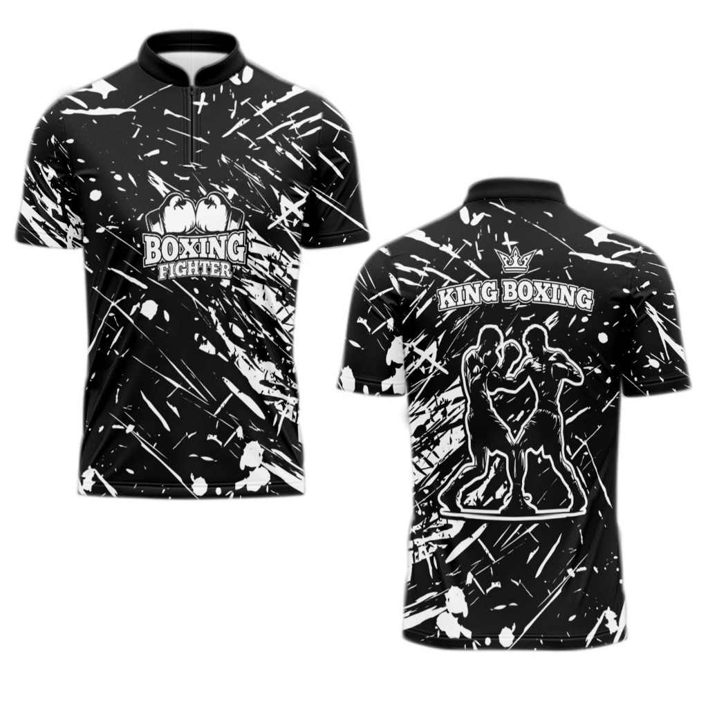 Kaos Baju Jersey/Model KING BOXING/ CUSTOM /Fullprint Kaos Polo Pria dewasa&Anak/new 2025 Bisa custo