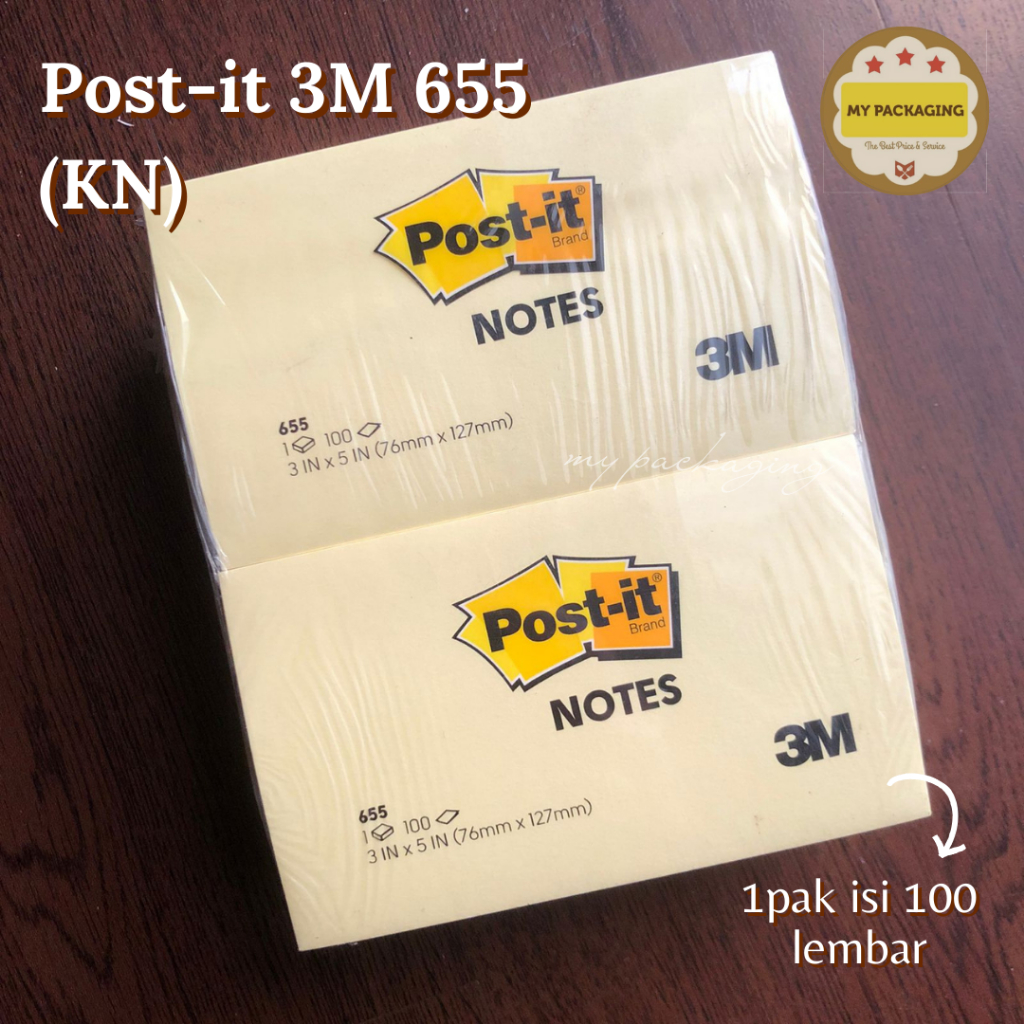 

Sticky Notes Post It 3M 655 (KN) Warna Kuning 3"x5'' / Kertas Catatan Kecil Alat tulis kantor sekola kuliah Terbaik - Bisa COD