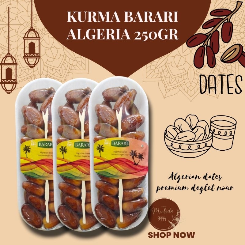 

kurma barari Algeria 250gr/kurma jukung