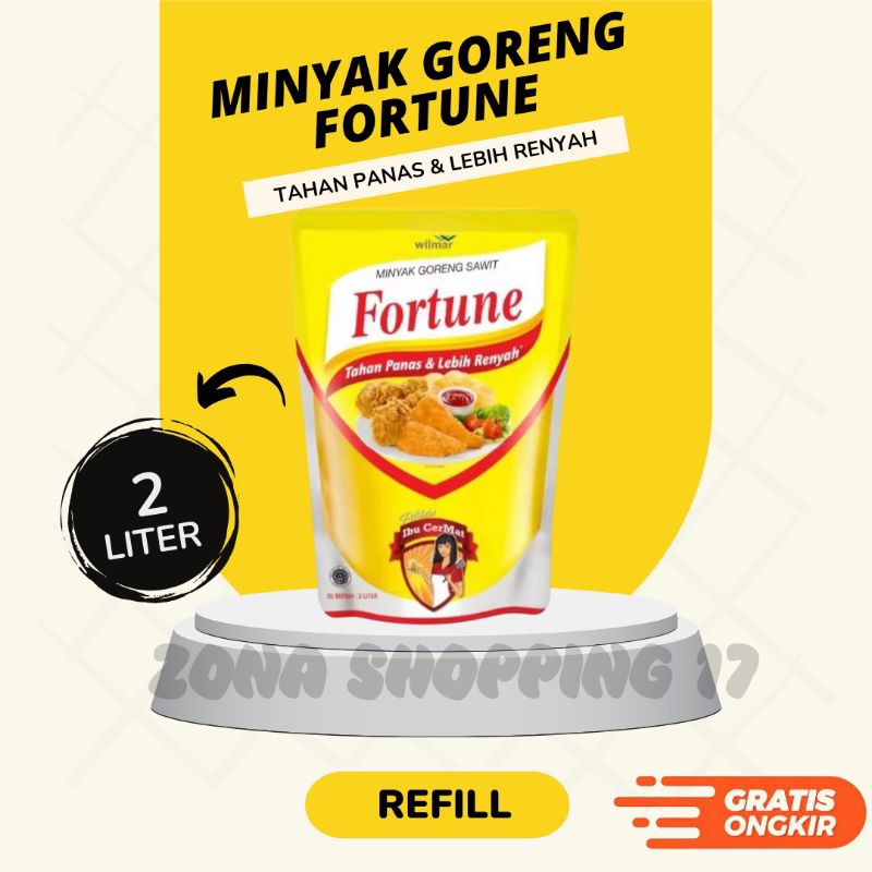 

Minyak Goreng Fortune 2 Liter Tahan Panas & Lebih Renyah