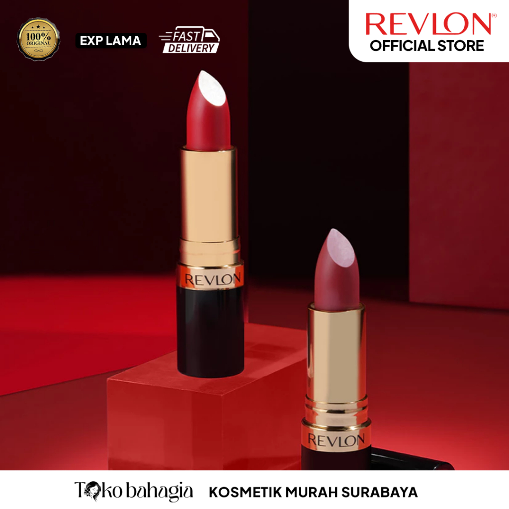 Revlon Lipstik Superlustrous Matte/Matte lipstik (Lipstik Ori Murah Tahan Lama)