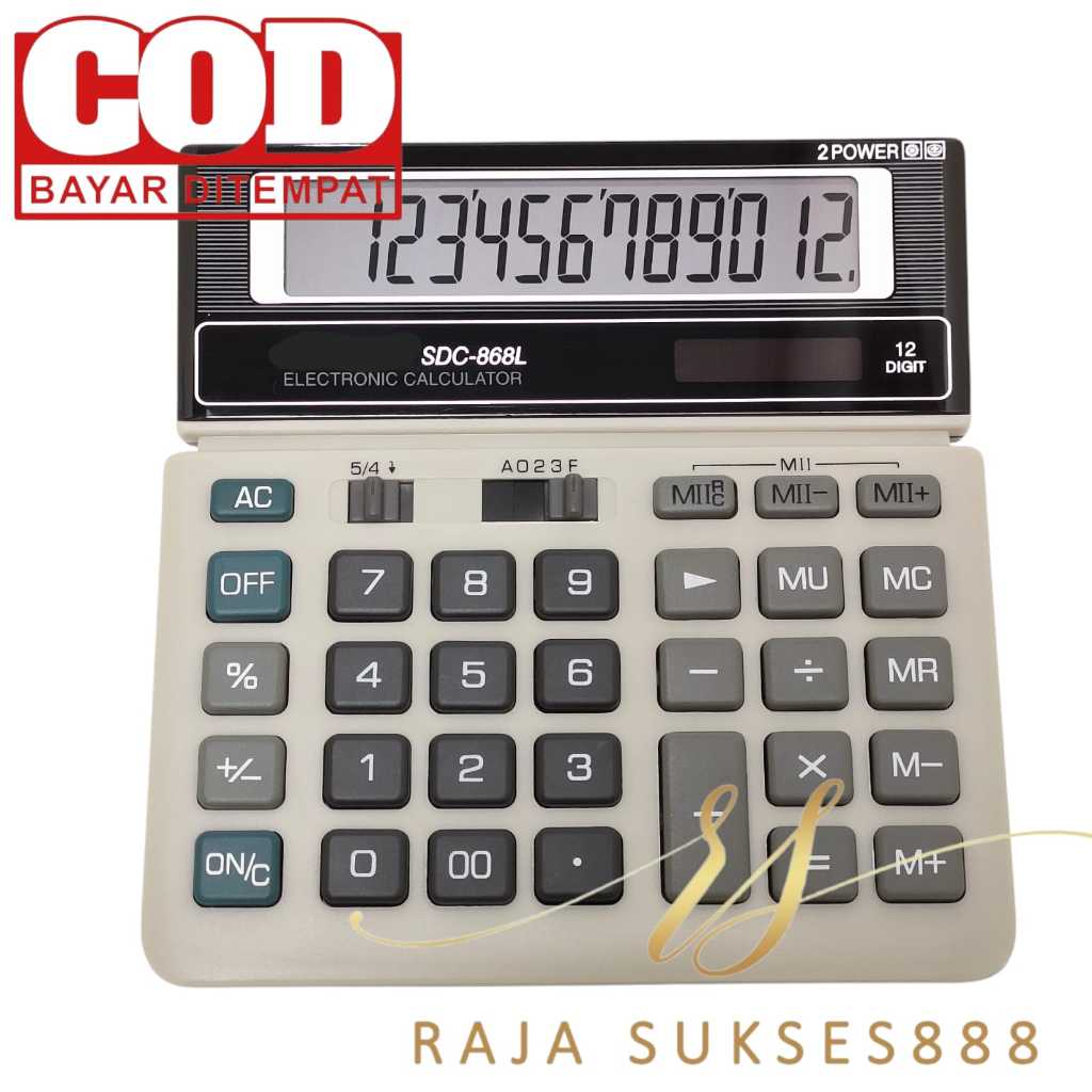 

Kalkulator Murah tipe SDC 868L 868 L Warna Menarik 12 Digit CT