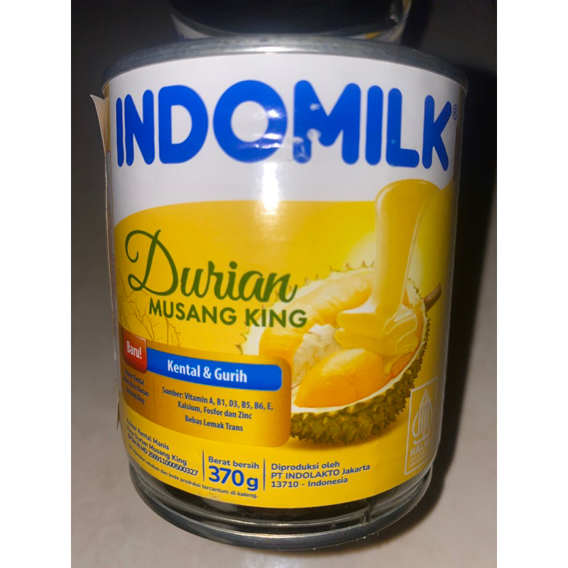 

Susu Indomilk Durian Musang King Thick & Tasty 370g Kental Manis Creamer