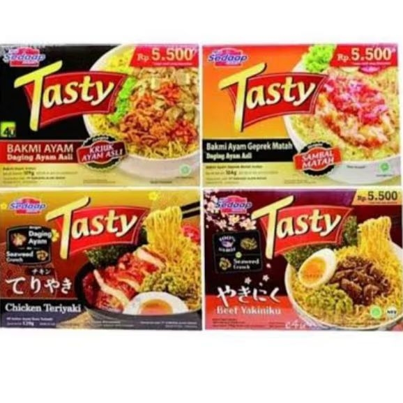 

MIE SEDAAP INSTAN TASTY ALL VARIAN/MIE SEDAP TASTY/PROMO