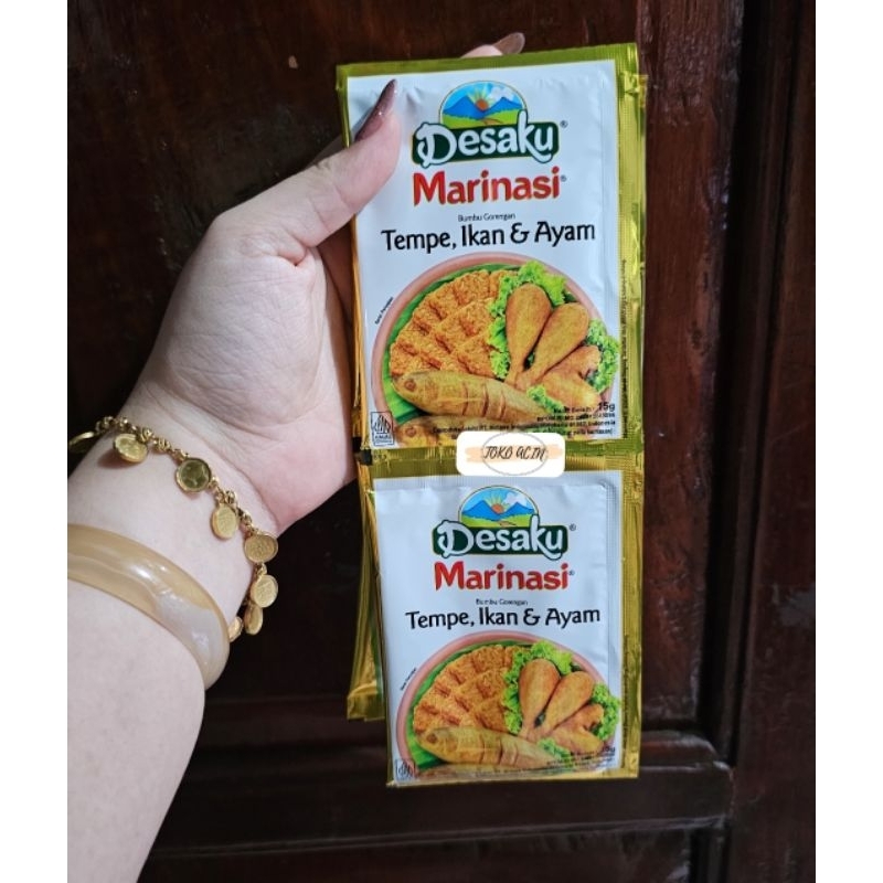 

Marinasi desaku sachet isi 12pcs, marinasi bumbu goreng, marinasi tempe, marinasi ikan, marinasi ayam, marinasi serbaguna, bumbu dapur serbaguna