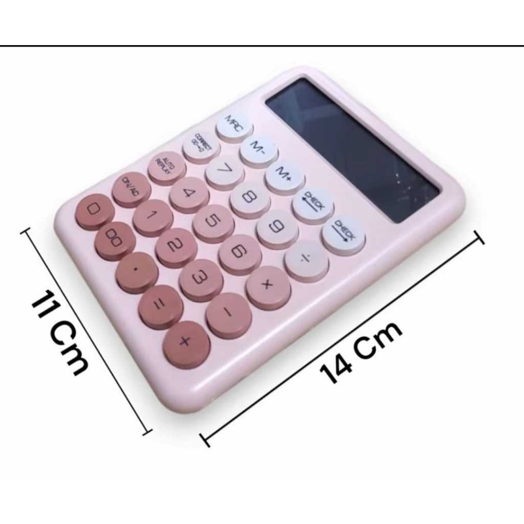 

RB KALKULATOR CALCULATOR SDC 242 12 Digit Warna diameter 14 x11Cm warna pastel CT